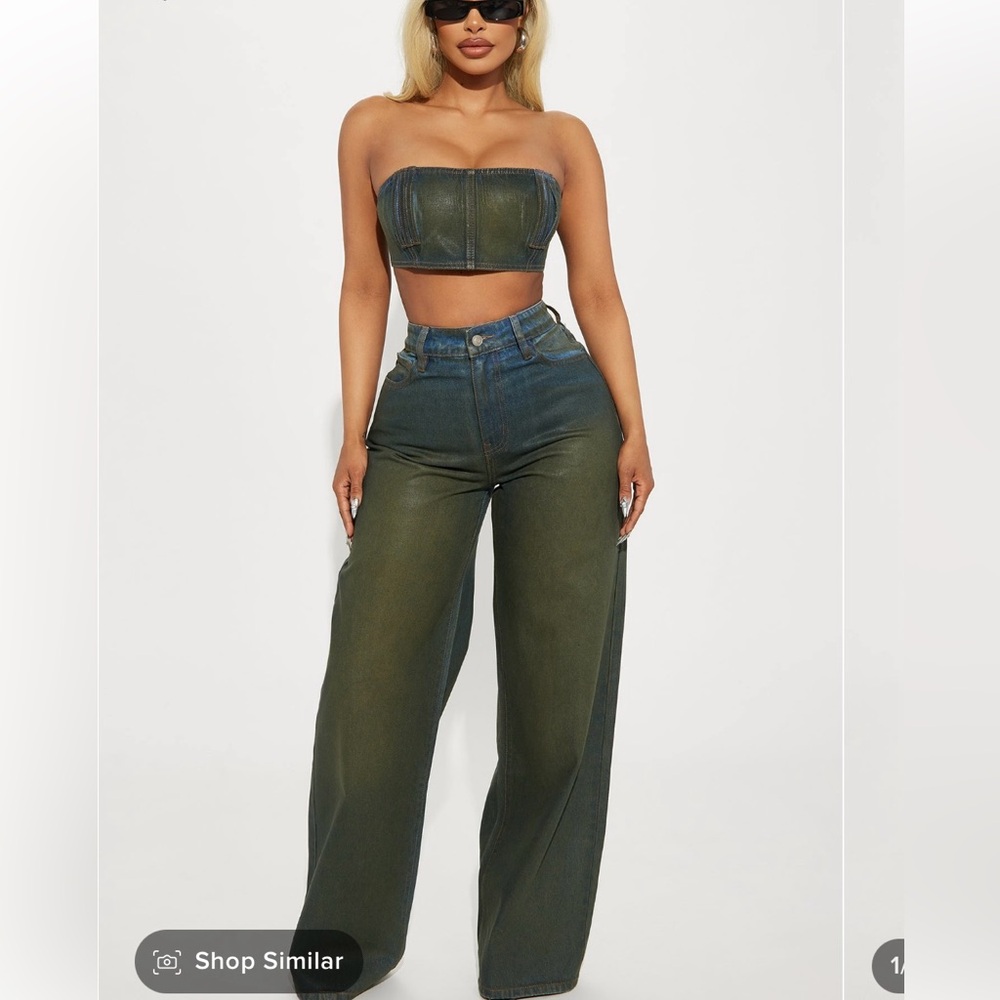 Two piece denim set